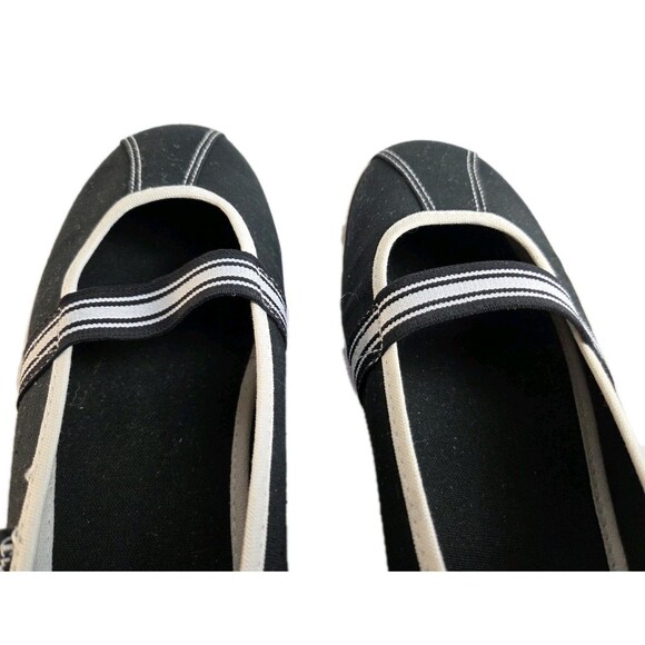 Champion Mary Jane Sneaker Flats Black White Canvas Sporty Womens Size 9.5 Y2K - Picture 10 of 11